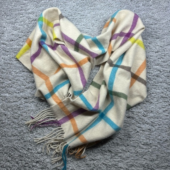 Coach Scarf Cashmere Multicolor Designer Accessories Fall Winter Gifts Outerwear - Picture 3 of 4